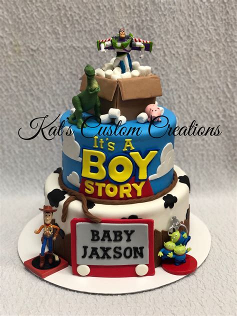 Toy Story Cake Its A Boy Story Toy Story Cakes Baby Boy Shower