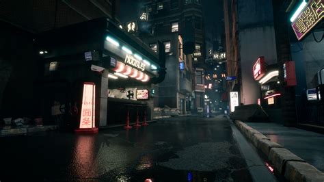 Artstation Ue4 Cyberpunk Alley