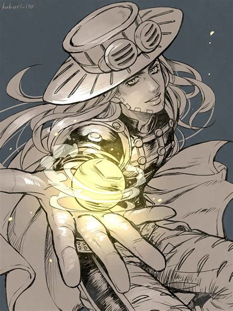 Gyro Zeppeli And The Spin Pixiv いと Steel Ball Run Animes