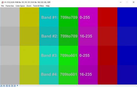 Color Bars Reference Levels Videoq Tech Blog