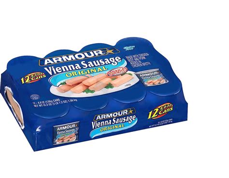Armour Vienna Sausage Original 46 Ounce 12 Cans