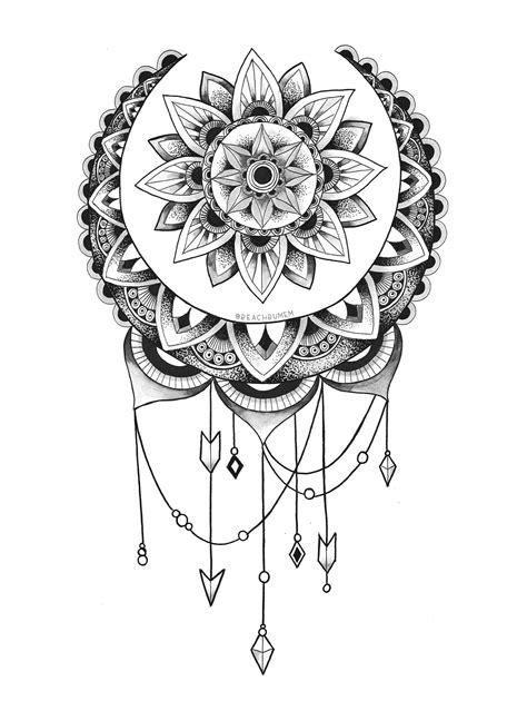 Dream Catcher On Behance Colorful Mandala Tattoo Sunflower Mandala