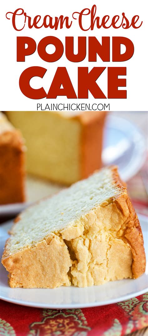 The best bake dessert with just flour sugar and eggs recipes on yummly | easy sweet potato praline bake, lug nut coffeecakes, lemon triangles read more. Cream Cheese Pound Cake - INCREDIBLE! So simple, yet so delicious! Butter, cream cheese, sugar ...