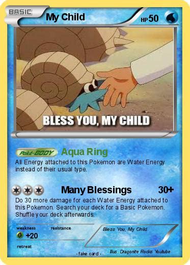Pokémon My Child Aqua Ring My Pokemon Card