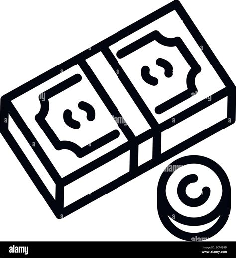 Money Cash Icon Outline Money Cash Vector Icon For Web Design Isolated