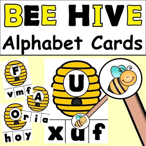 Bee Hive Alphabet Cards Video Alphabet Cards Preschool Theme