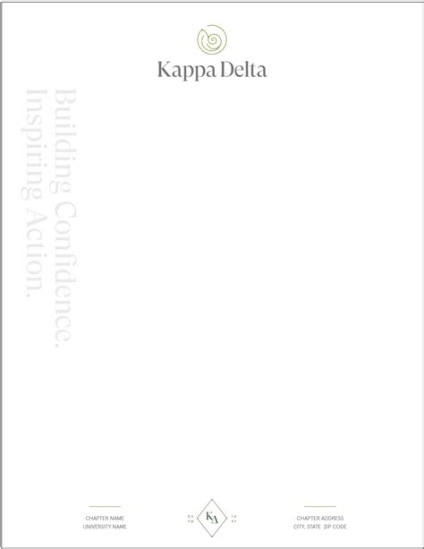 Official Letterhead Kappa Delta Greekstation