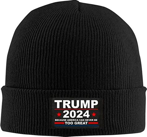 Fxshunone Trump 2024 Hat Mensandwomens Warm Ski Beanie Cap Winter Hats Black At Amazon Mens