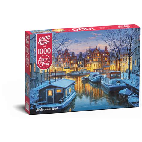 Puzzle 1000 Pcs Amsterdam At Night Cherry Pazzi 995
