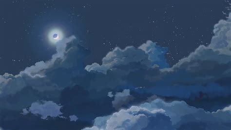Blue Anime Backgrounds Posted By Michelle Mercado Blue Anime Aesthetic