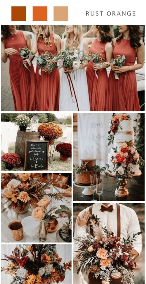 Top 8 Country Fall Wedding Colors For 2024 Cfc🍂