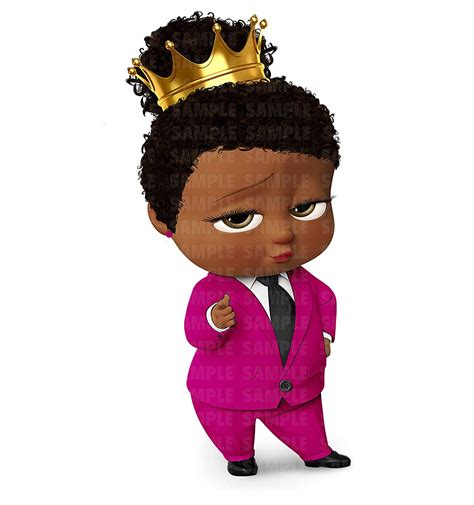 African American Boss Baby Download Free Clip Art With A