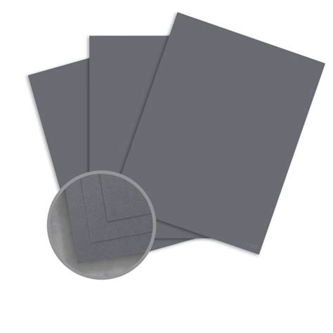 Charcoal Card Stock 26 X 40 In 100 Lb Cover Techweave Classic