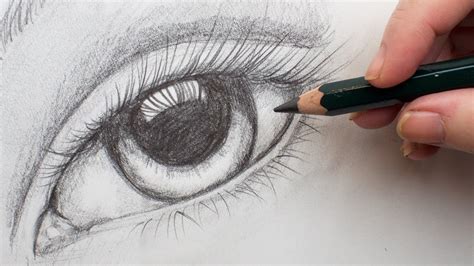 This drawing is 100% hand drawn by me. Realistic eye Step by Step Pencil Drawing on paper for Beginners #AboutFace #3 - YouTube