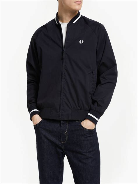 Fred Perry Tennis Bomber Jacket Navy At John Lewis And Partners