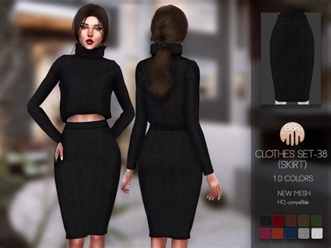 Clothes Set 38 Skirt Bd152 By Busra Tr At Tsr Sims 4 Updates