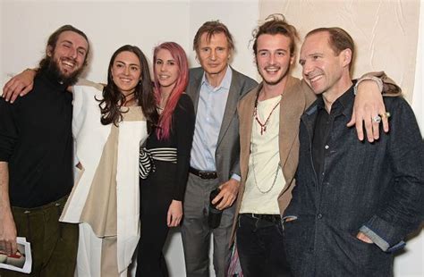 Liam Neeson supports son Micheál Neeson at gallery opening HELLO