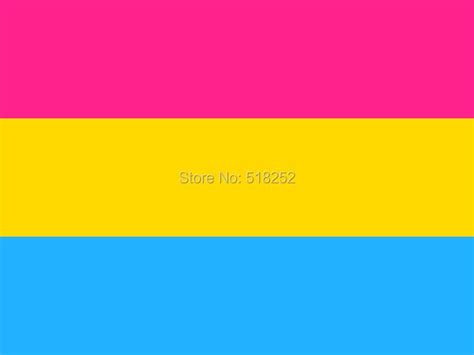 pansexuality flag 3x5 ft 150x90cm banner 100d polyester custom flag grommets 6038 free shipping