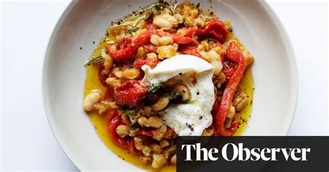 Nigel Slaters Recipe For Peppers Cannellini And Burrata Food The