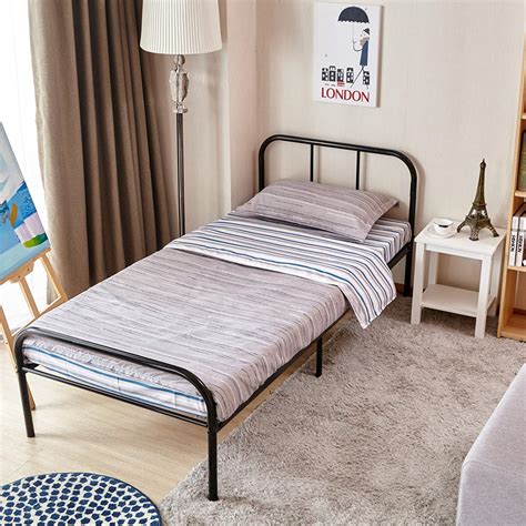 Standard bed sizes are based on standard mattress sizes, which vary from country to country. GreenForest Twin Size Bed Frame with Headboard and Stable ...