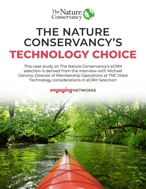 The Nature Conservancys Donor Engagement Choice