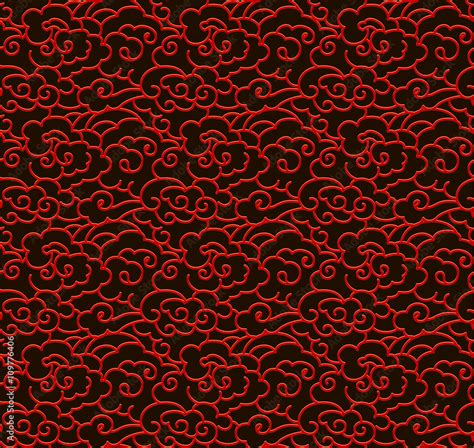 Chinese Clouds Seamless Pattern Stock Vector Adobe Stock