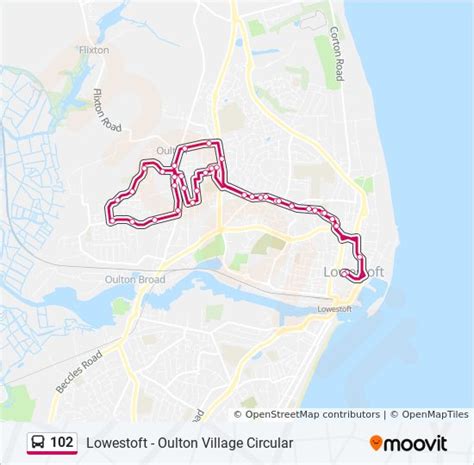 102 Route Schedules Stops And Maps Lowestoft Updated