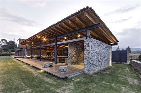 Modern Day Hacienda With Stone Walls