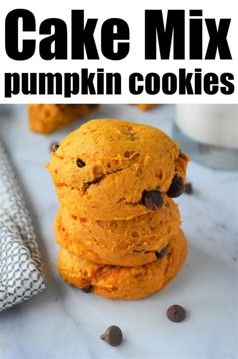 Pumpkin Cookies With Cake Mix Cake Mix Pumpkin Cookies