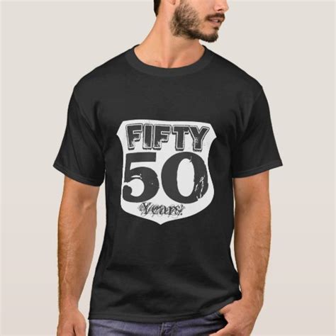 50th Birthday Shirt For Men Fifty Years Zazzle