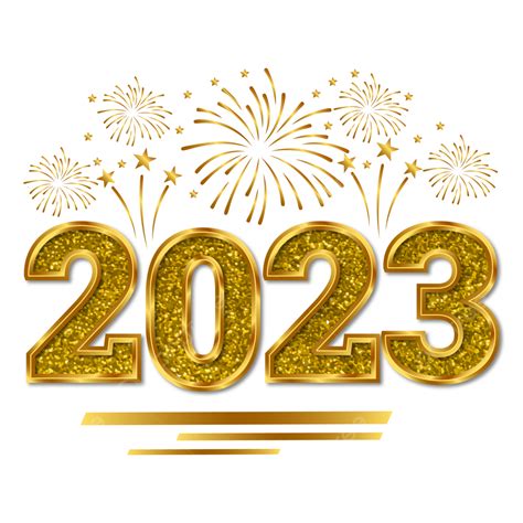 Gambar Emas Mewah 3d 2023 Dengan Latar Belakang Transparan Tekstur Emas Selamat Tahun Baru 2023