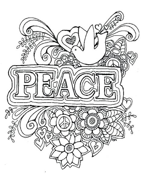 Free printable peace sign download free clip art free clip. Peace Sign Coloring Pages For Adults at GetColorings.com ...