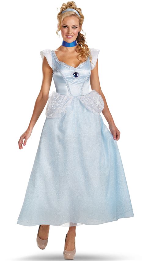 Classic Cinderella Cinderella Adult Deluxe Princess Costume Adult Cinderella Costume