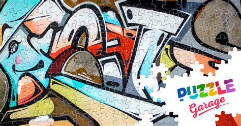 Abstraction Graffiti Jigsaw Puzzle Art Graffiti Puzzle Garage