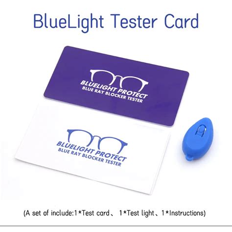 Wholesale Anti Blue Light Protect Blue Ray Blue Light Test Card