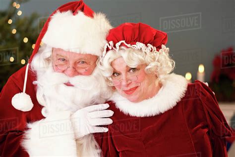 Portrait Of Santa And Mrs Claus Stock Photo Dissolve