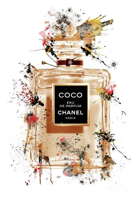 Coco Eau De Parfum Chanel Perfume Poster By Prar Kulasekara All Posters Are Professionally