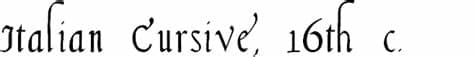 Please refer to the copyright section for the font trademark attribution notices. Italian Cursive, 16th c. Font | Designed by Lord Kyl MacKay
