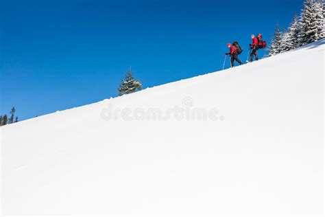 Two Climbers Are In The Mountains Stock Photo Image Of Climb