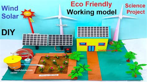 Eco Friendly Science Project Model Solar Wind Energy Model Science