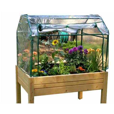 Riverstone 3 Ft X 4 Ft Eden Mini Greenhouse With Enclosed Herb Garden