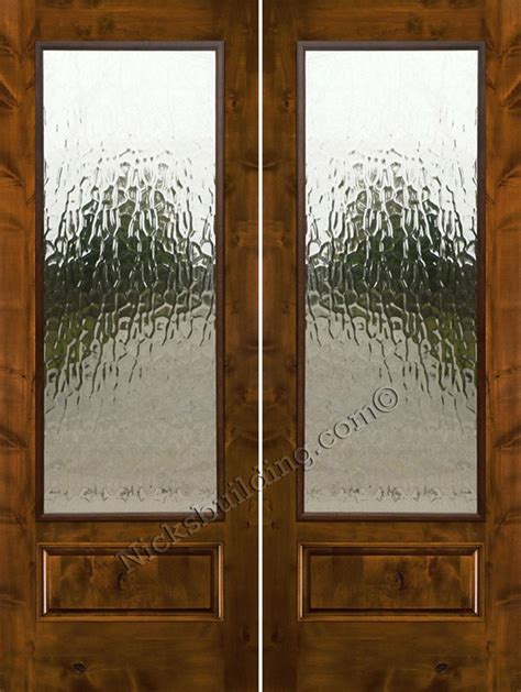 Modern Rain Glass Front Door