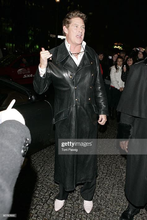 Singer And Actor David Hasselhoff Arrives At Tegel Airport The Day