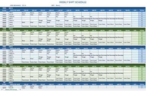 I do work for a 24/7 business here too but our department still keeps mostly normal hours. 8 Hour Shift Schedule Template - planner template free