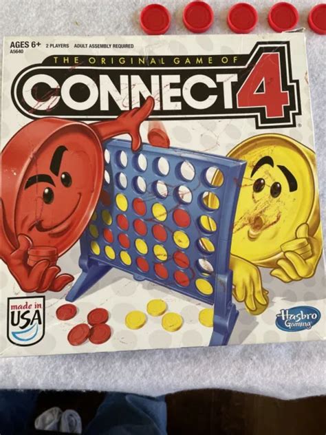 Hasbro Gaming Connect 4 Board Game Missing Instructions Replacement