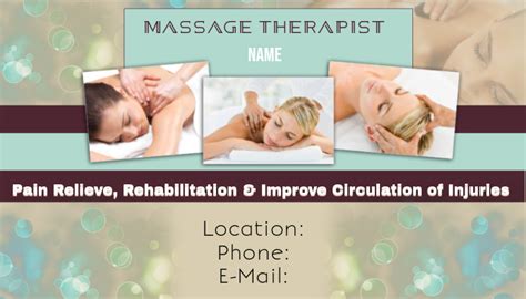 Massage Therapy Template Postermywall