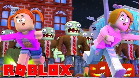 Roblox Zombies Attack On Halloween Youtube