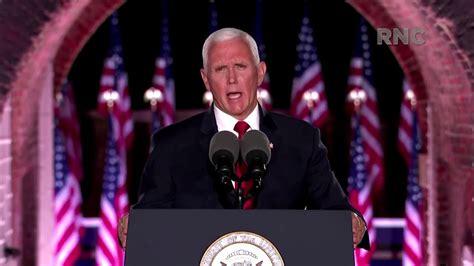 Mike Pence Delivers Law And Order Speech At Rnc Youtube
