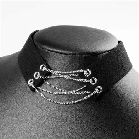 Black Velvet Choker Necklace Women Gothic Chokers Neck Boho