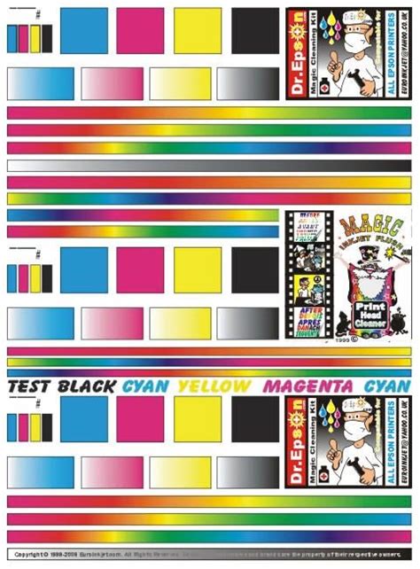 Epson Printers Color Chart